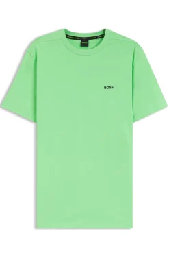 T-Shirt aus Stretch-Baumwolle mit Logo-Detail