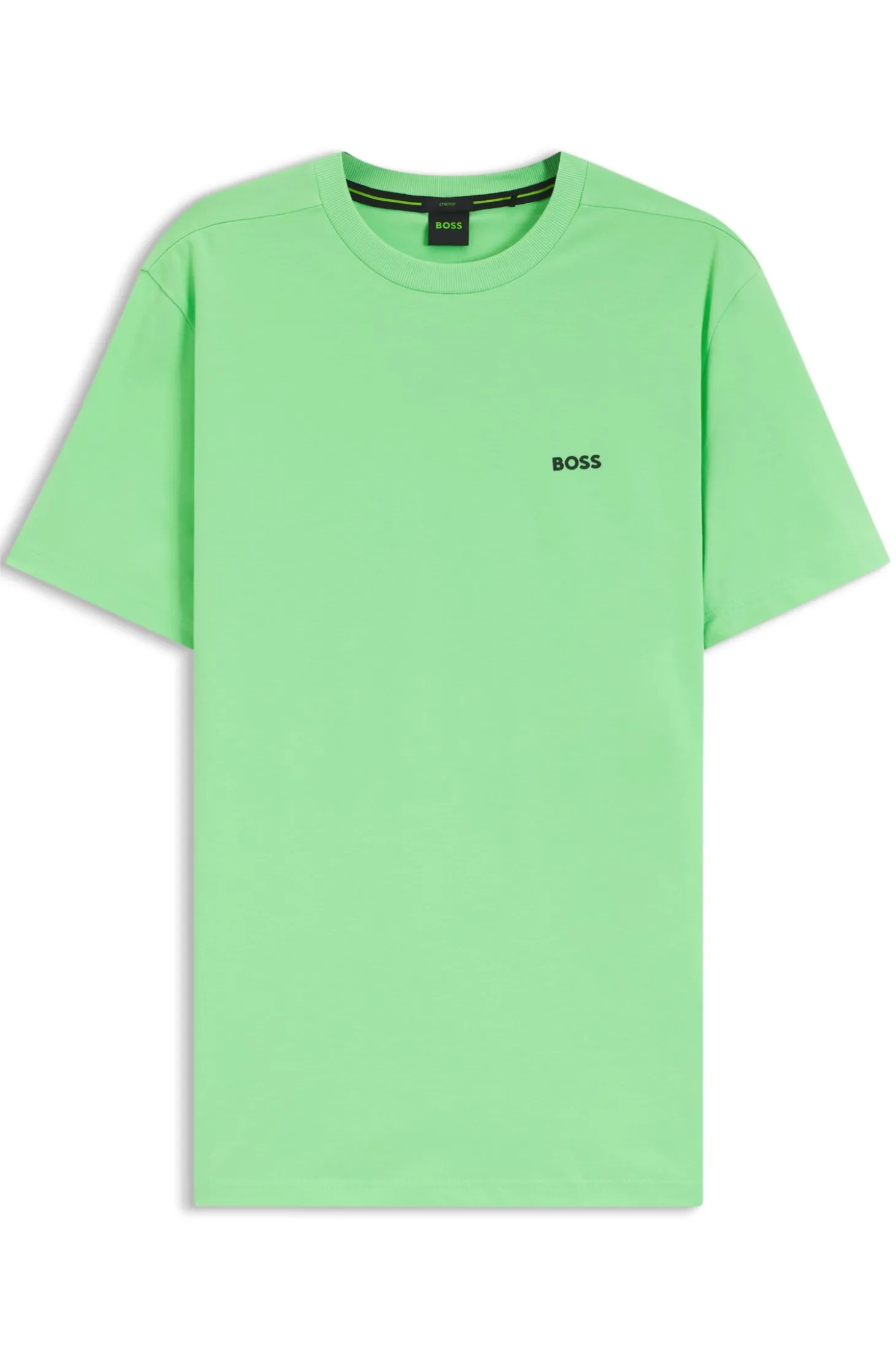 T-Shirt aus Stretch-Baumwolle mit Logo-Detail