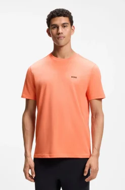T-Shirt aus Stretch-Baumwolle mit Logo-Detail