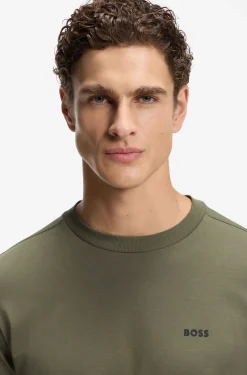 T-Shirt aus Stretch-Baumwolle mit Logo-Detail