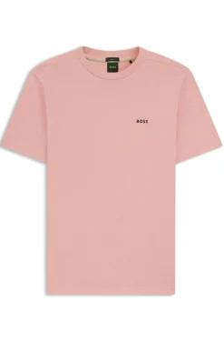 T-Shirt aus Stretch-Baumwolle mit Logo-Detail