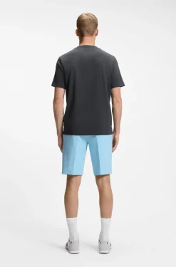 T-Shirt aus Stretch-Baumwolle mit geometrischem Print
