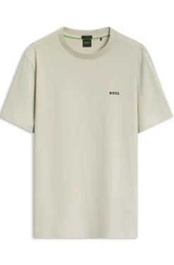 T-Shirt aus Stretch-Baumwolle mit Logo-Detail