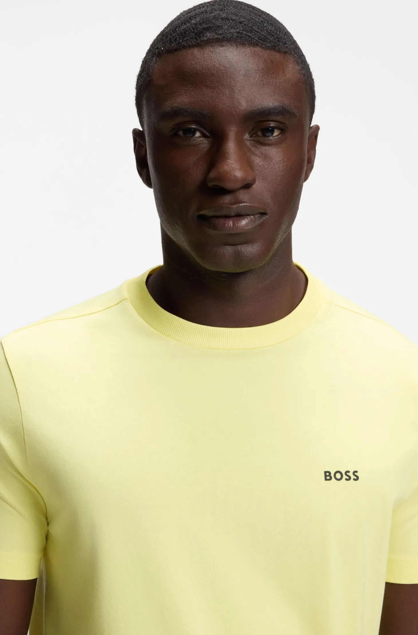T-Shirt aus Stretch-Baumwolle mit Logo-Detail