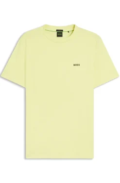 T-Shirt aus Stretch-Baumwolle mit Logo-Detail