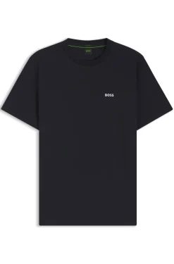 T-Shirt aus Stretch-Baumwolle mit Logo-Detail