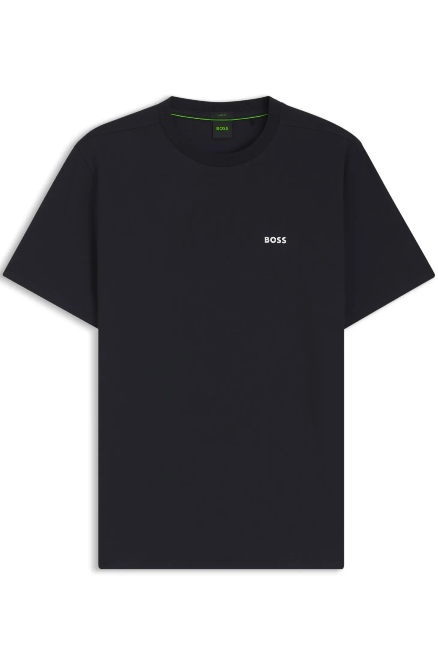 T-Shirt aus Stretch-Baumwolle mit Logo-Detail