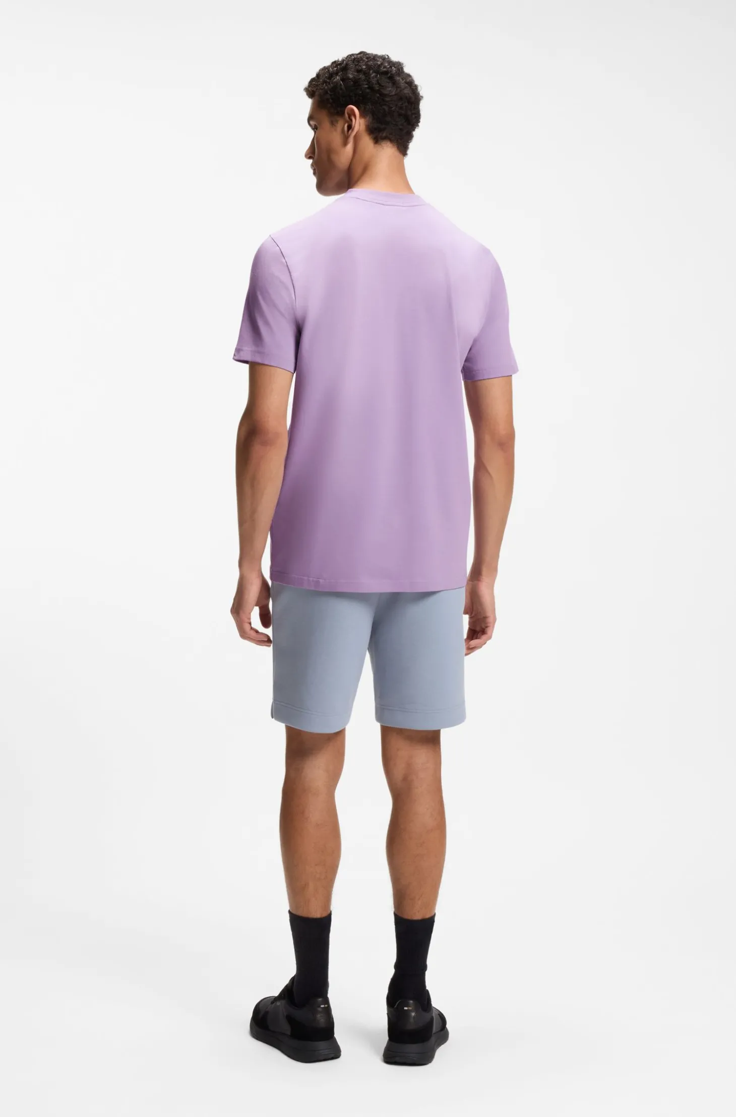 T-Shirt aus Stretch-Baumwolle mit Logo-Detail