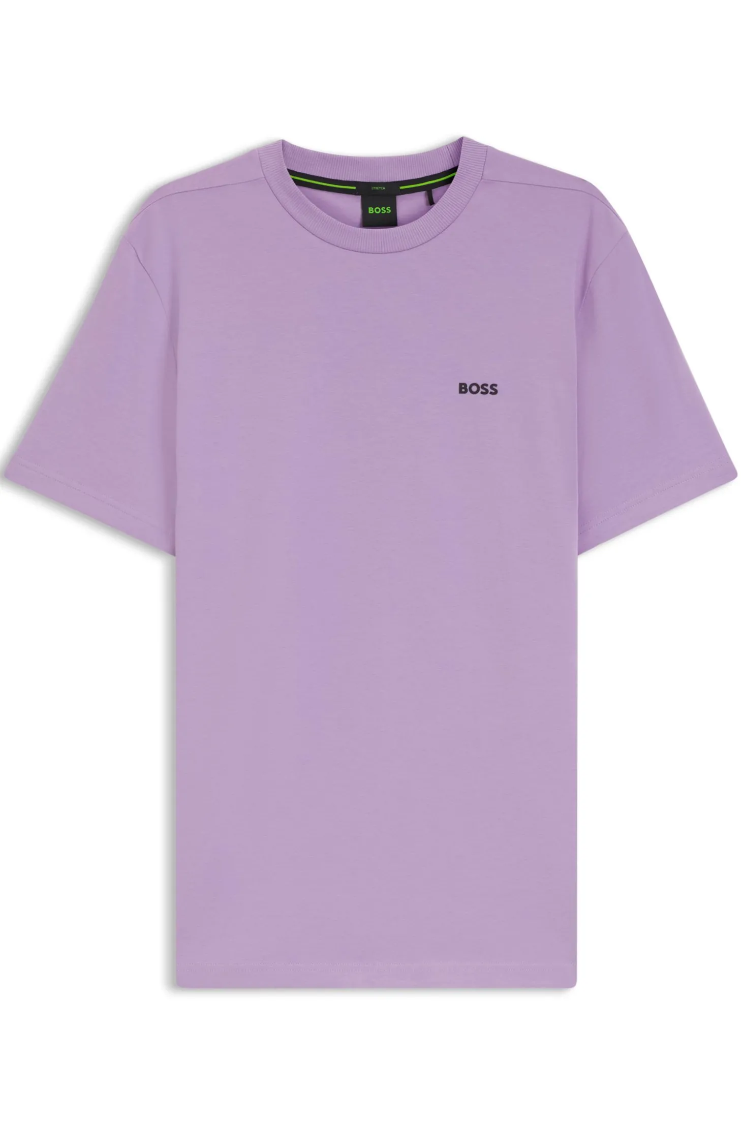 T-Shirt aus Stretch-Baumwolle mit Logo-Detail