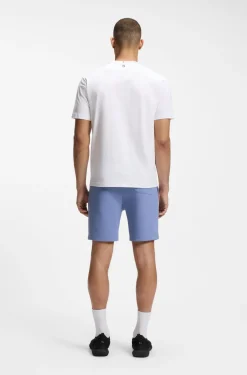 T-Shirt aus Stretch-Baumwolle mit Tennis-Artwork