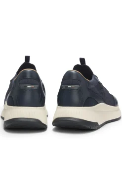 TTNM EVO Sneakers mit gestricktem Obermaterial und Lederdetails