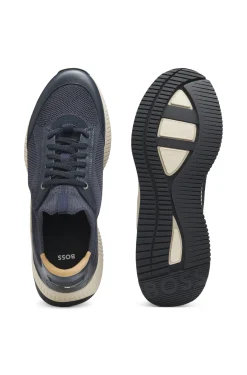 TTNM EVO Sneakers mit gestricktem Obermaterial und Lederdetails