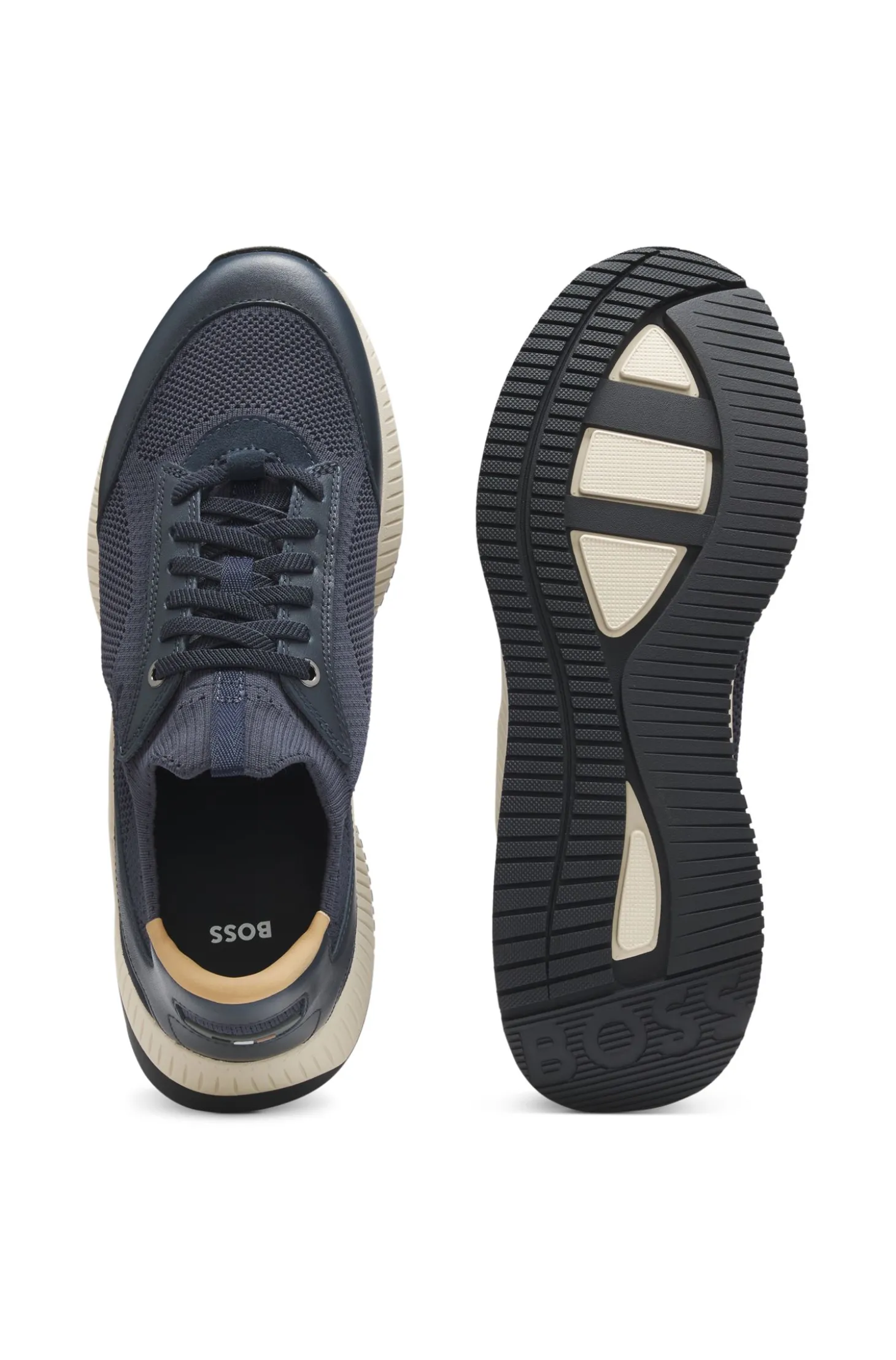 TTNM EVO Sneakers mit gestricktem Obermaterial und Lederdetails