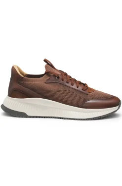 TTNM EVO Sneakers mit gestricktem Obermaterial und Lederdetails