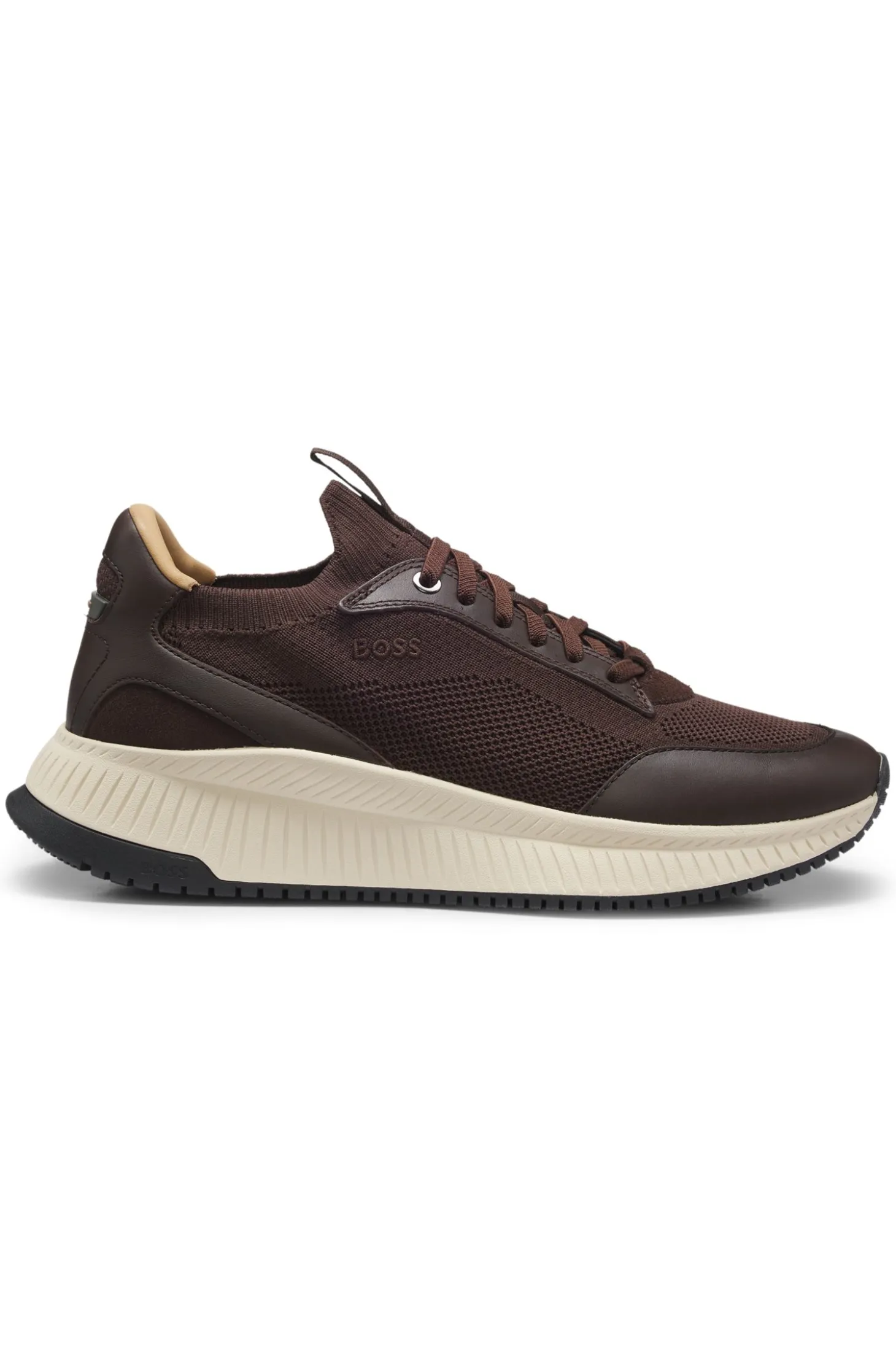 TTNM EVO Sneakers mit gestricktem Obermaterial und Lederdetails