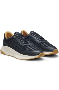 TTNM EVO Sneakers mit gewebtem Obermaterial und Velourslederdetails