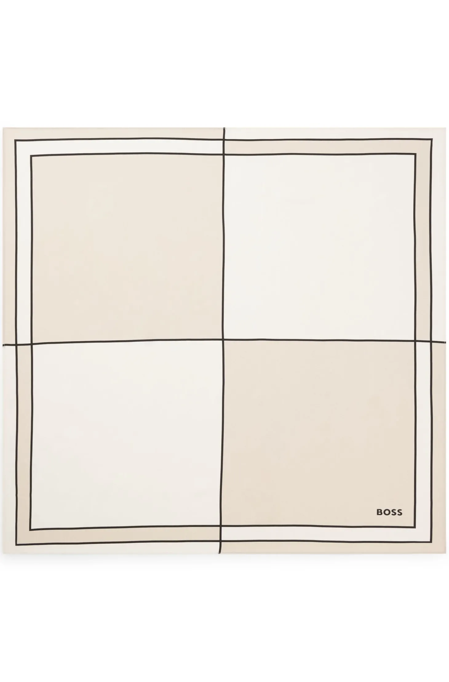 Tuch aus Seide mit Double-B-Monogramm-Print