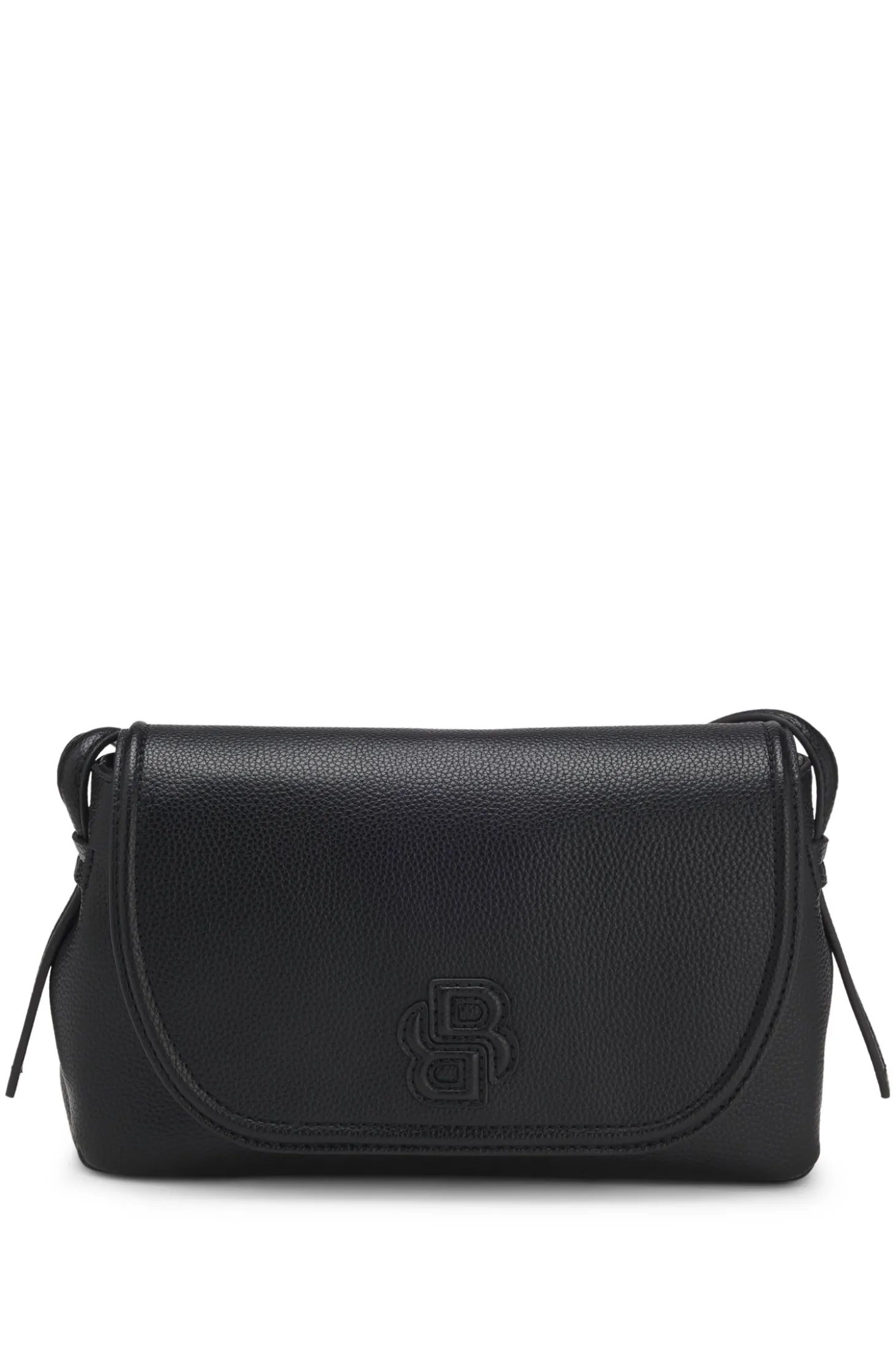 Umhängetasche aus genarbtem Kunstleder mit Double-B-Monogramm