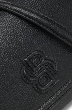 Umhängetasche aus genarbtem Kunstleder mit Double-B-Monogramm