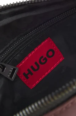 Umhängetasche aus Twill mit Stack-Logo aus Metall