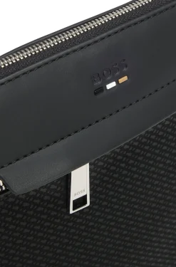 Umhängetasche mit Monogramm-Muster