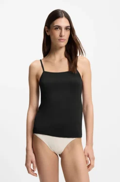 Unterhemd aus Stretch-Jersey mit verstellbaren Riemchen