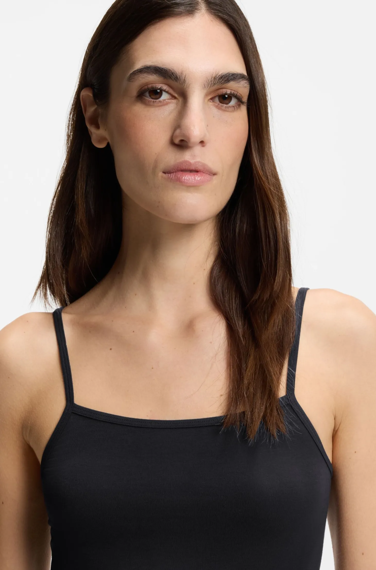 Unterhemd aus Stretch-Jersey mit verstellbaren Riemchen