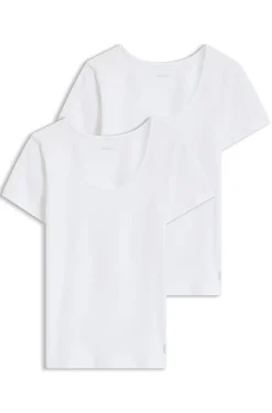 Unterwäsche-Top aus Stretch-Baumwolle mit Kontrast-Logo