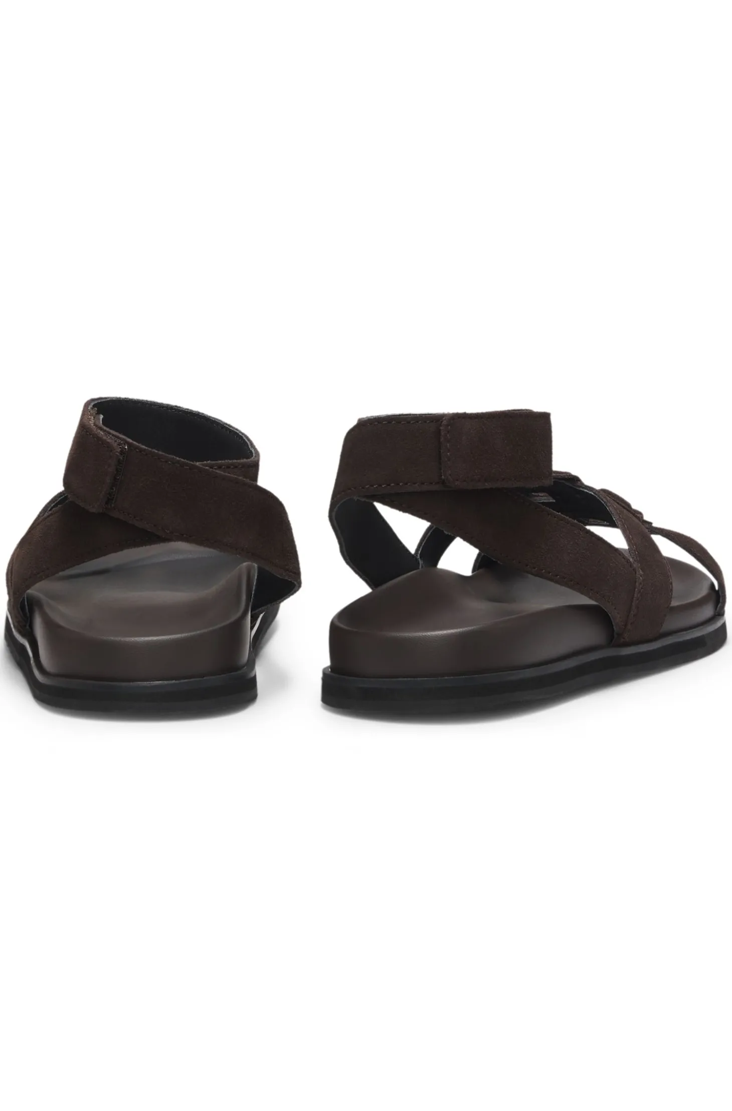 Veloursleder-Sandalen mit Double-B-Monogramm