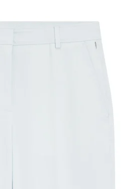 Verkürzte Tapered-Fit Hose aus elastischer Baumwolle