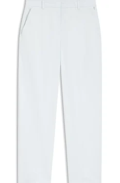 Verkürzte Tapered-Fit Hose aus elastischer Baumwolle