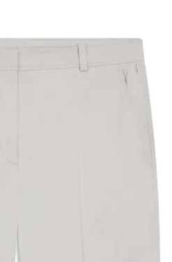 Verkürzte Tapered-Fit Hose aus elastischer Baumwolle