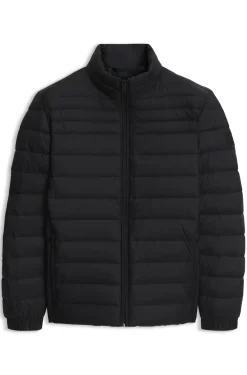 Verstaubare wattierte Jacke mit wasserabweisendem Finish und Logo-Badge