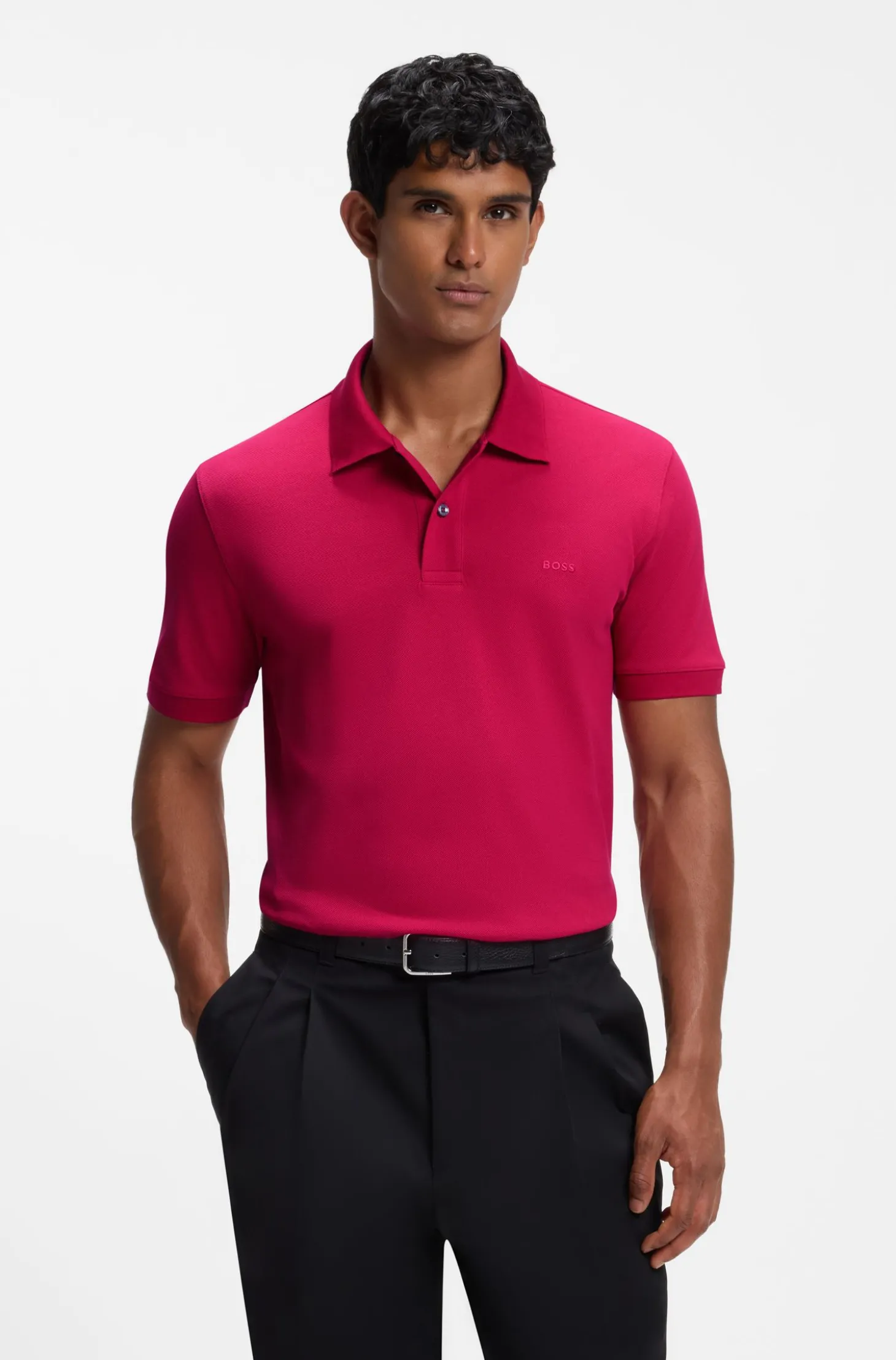 Vielseitig kombinierbares Poloshirt aus softer Baumwolle