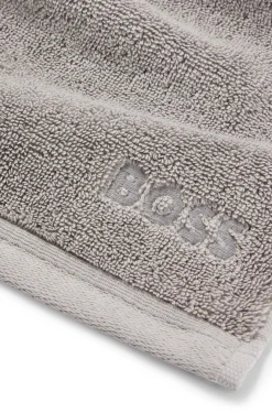 Waschlappen aus ägäischer Baumwolle mit Logo-Stickerei