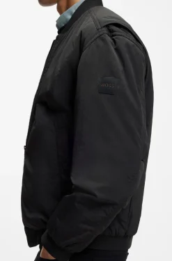 Wasserabweisende Bomberjacke aus softem Gewebe