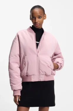 Wasserabweisende Bomberjacke mit Logo-Artwork