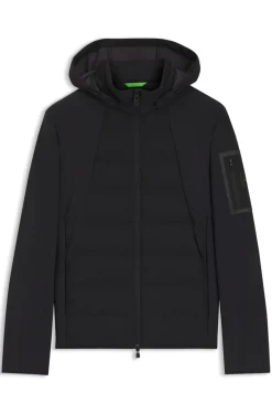 Wasserabweisende Daunenjacke mit abnehmbarer Kapuze