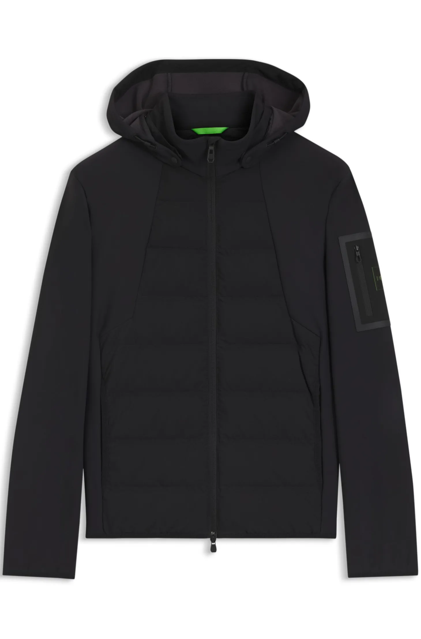 Wasserabweisende Daunenjacke mit abnehmbarer Kapuze
