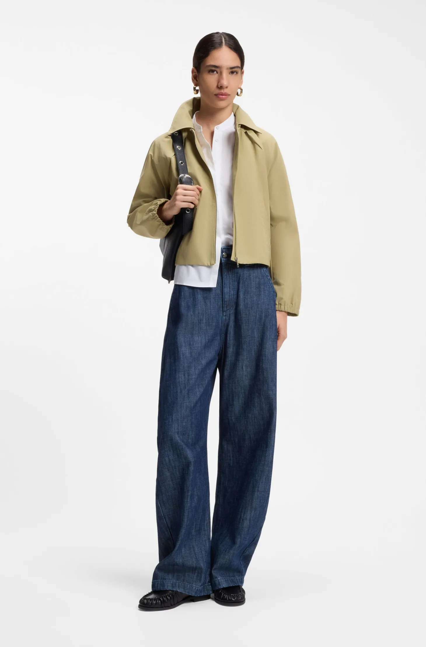 Wasserabweisende Jacke aus Baumwoll-Mix