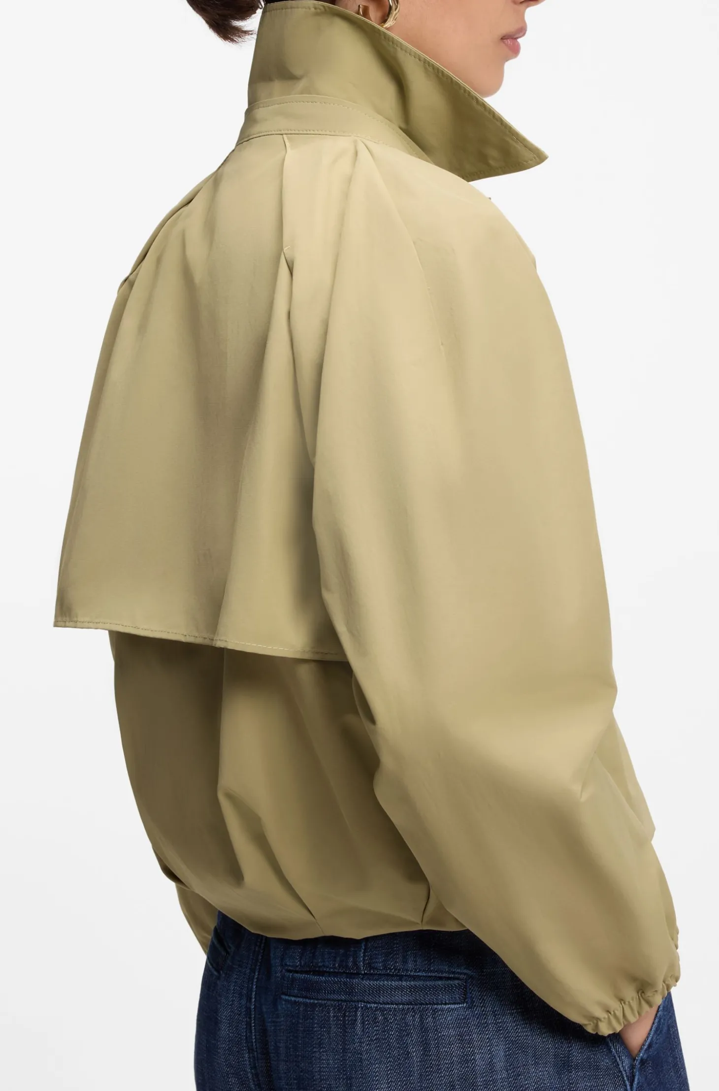 Wasserabweisende Jacke aus Baumwoll-Mix