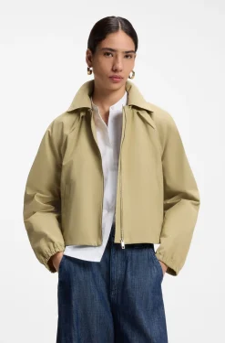 Wasserabweisende Jacke aus Baumwoll-Mix