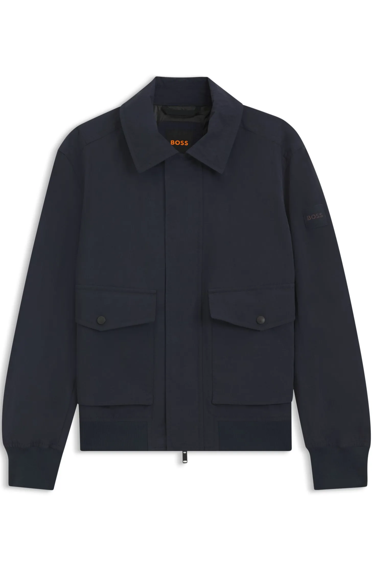 Wasserabweisende Jacke aus Crinkle-Gewebe
