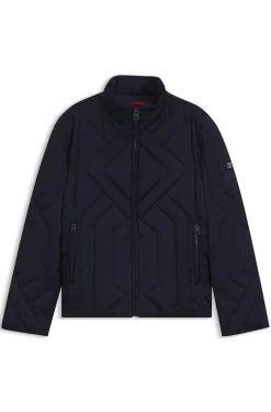 Wasserabweisende Jacke aus gestepptem Satin