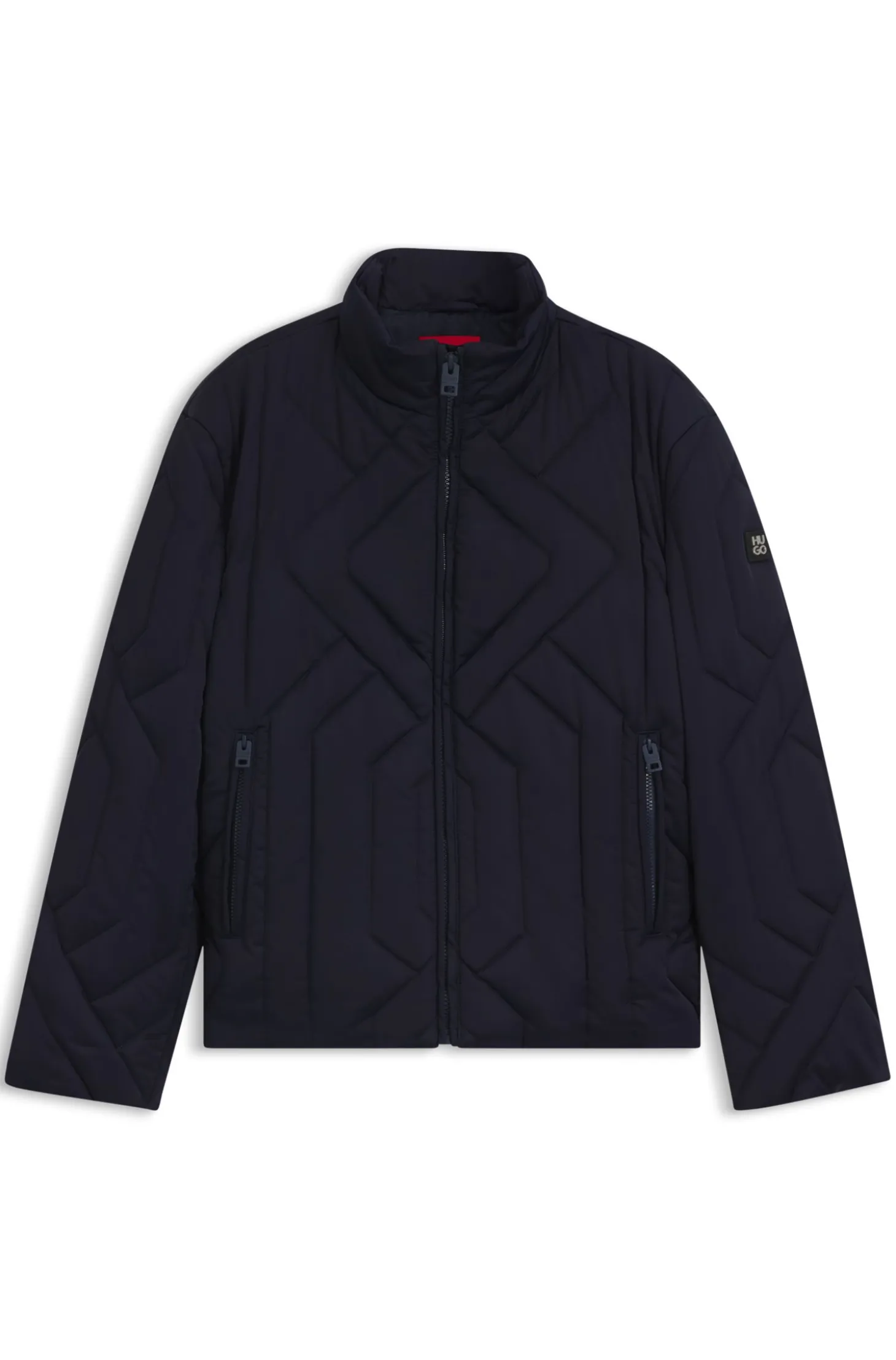Wasserabweisende Jacke aus gestepptem Satin