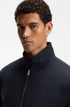 Wasserabweisende Jacke aus merzerisierter Stretch-Baumwolle