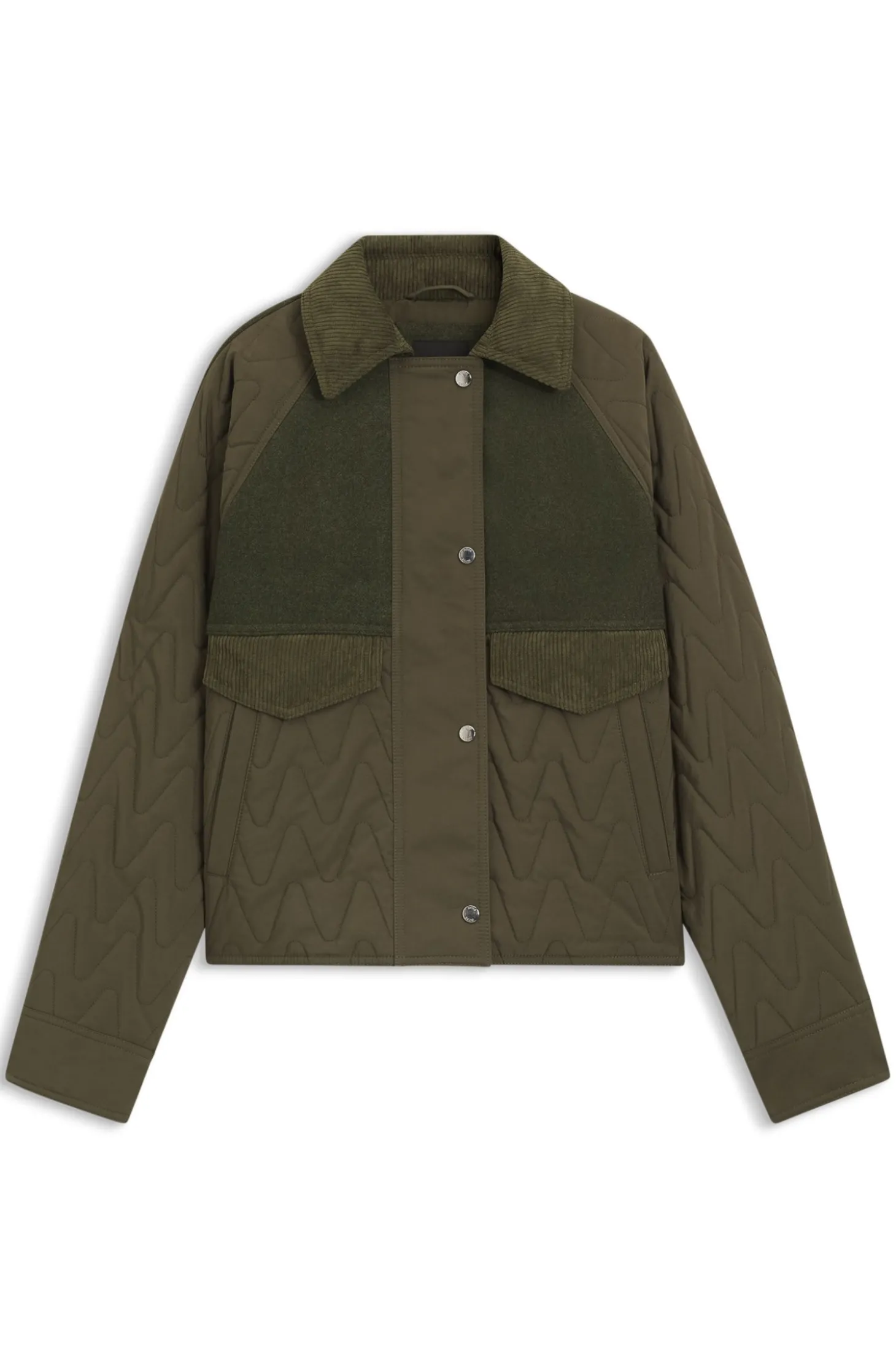 Wasserabweisende Jacke aus verschiedenen Materialien