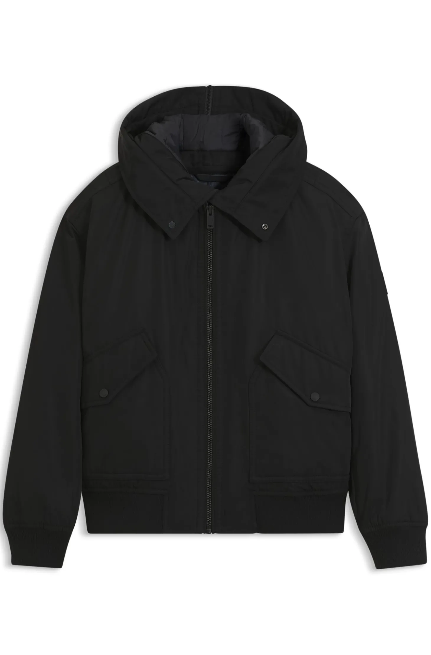 Wasserabweisende Jacke mit abnehmbarem Kapuzeneinsatz