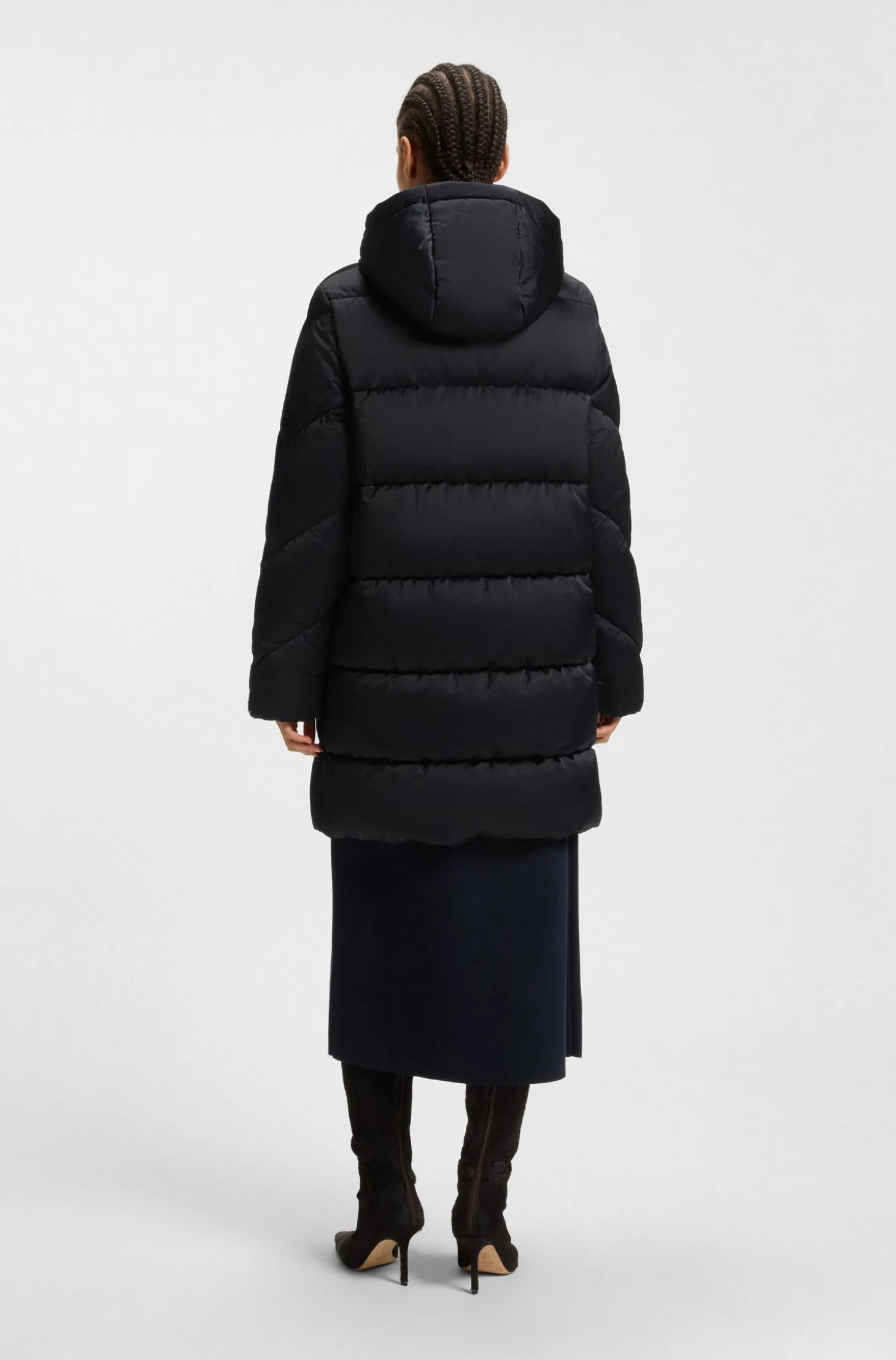 Wasserabweisende Jacke mit Absteppungen und Papeln
