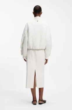Wasserabweisende Jacke mit Chiffon-Overlay